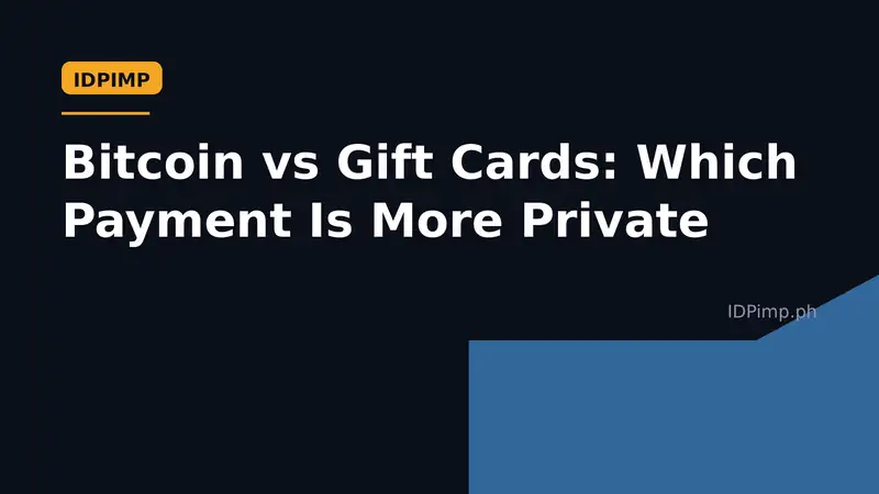Bitcoin vs Gift Cards: Which Payment Is More Private