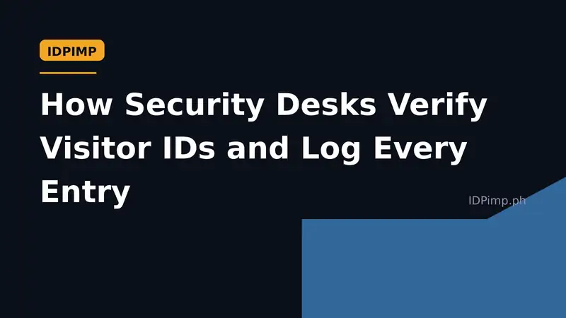 How Security Desks Verify Visitor IDs and Log Every Entry