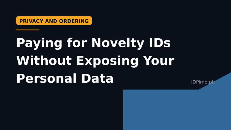 Paying for Novelty IDs Without Exposing Your Personal Data