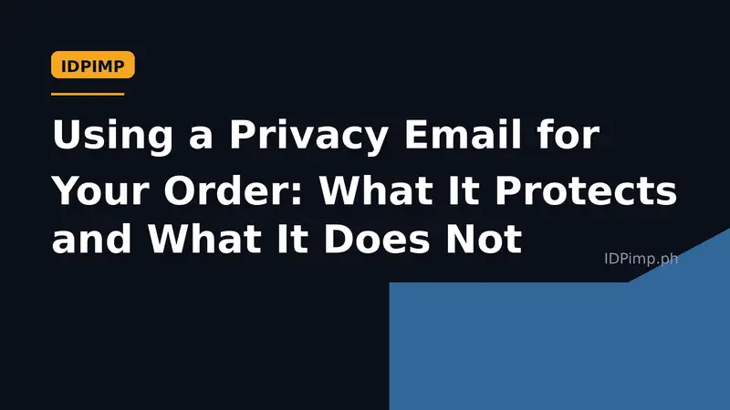 Using a Privacy Email for Your Order: What It Protects and What It Does Not
