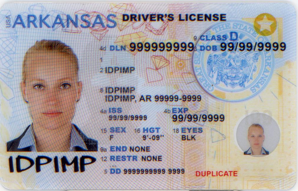 fake id for Arkansas thumb