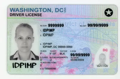 Front Scannable  Fake ID with holograms and UV features - IDPimp