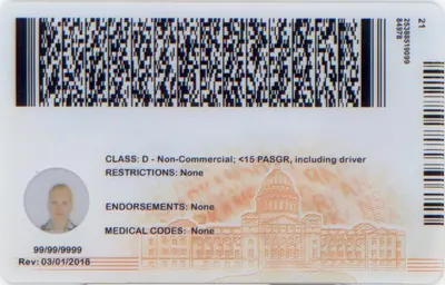 Back Scannable  Fake ID with holograms and UV features - IDPimp