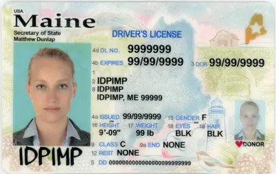 Maine Fake ID