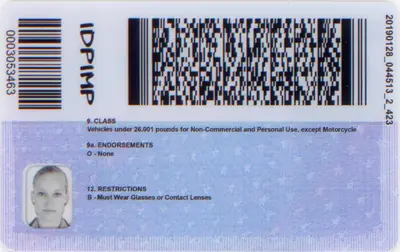 Back Scannable  Fake ID with holograms and UV features - IDPimp