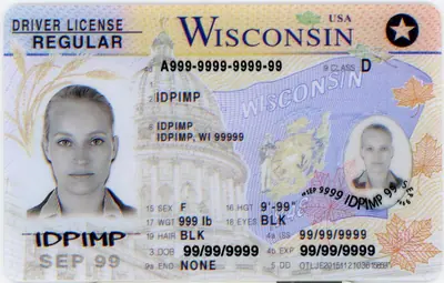 Front Scannable  Fake ID with holograms and UV features - IDPimp