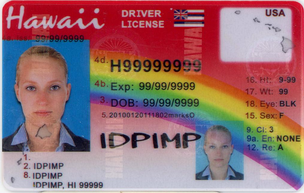 fake id for Hawaii