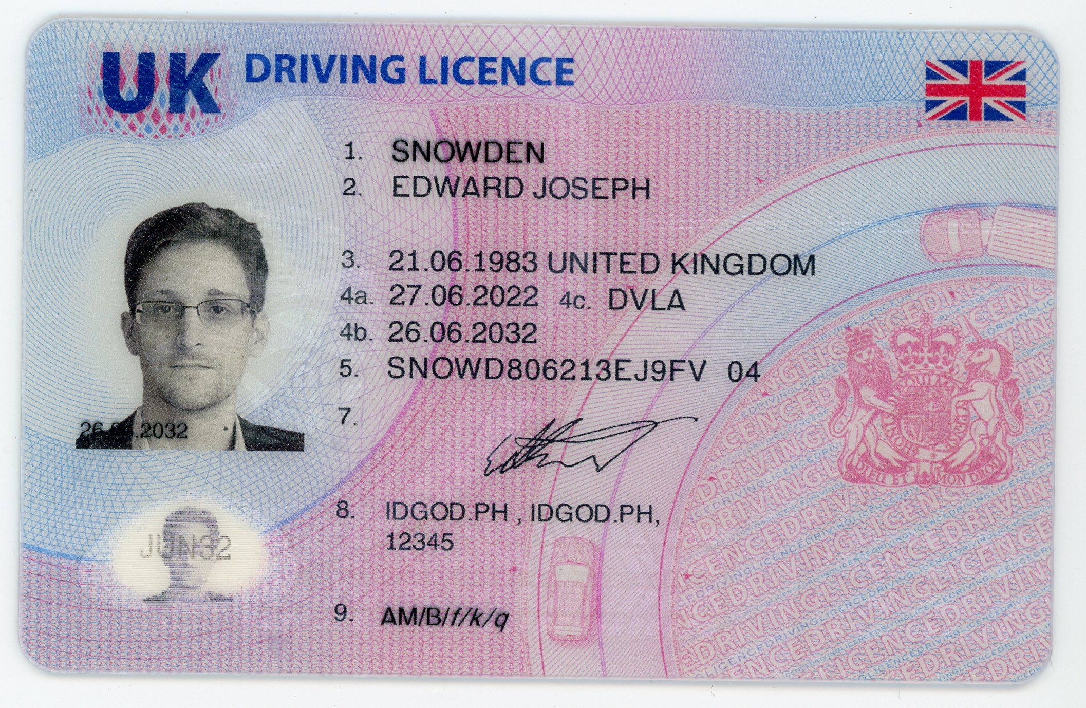 fake id for United Kingdom