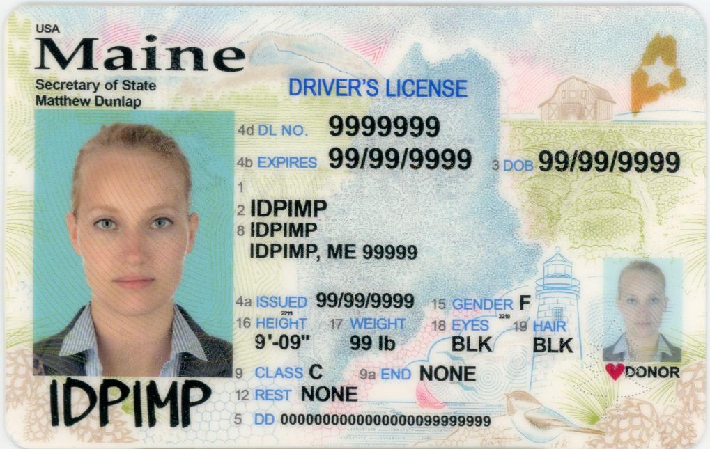 Maine fake id