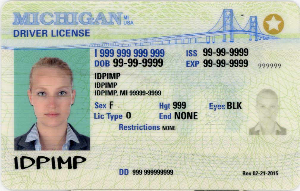 fake id for Michigan thumb