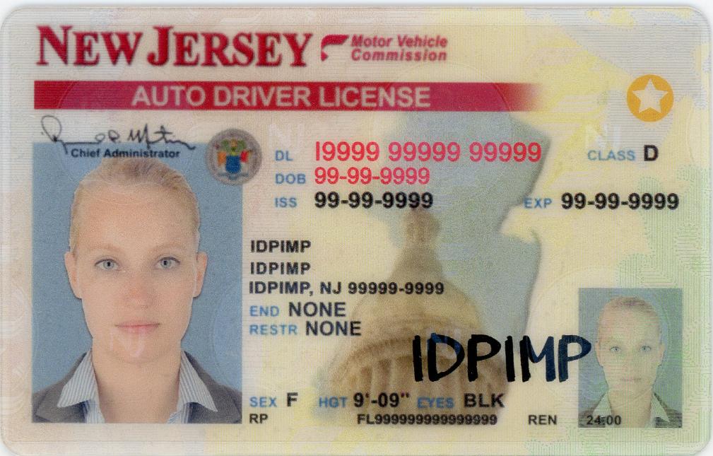 New Jersey fake id