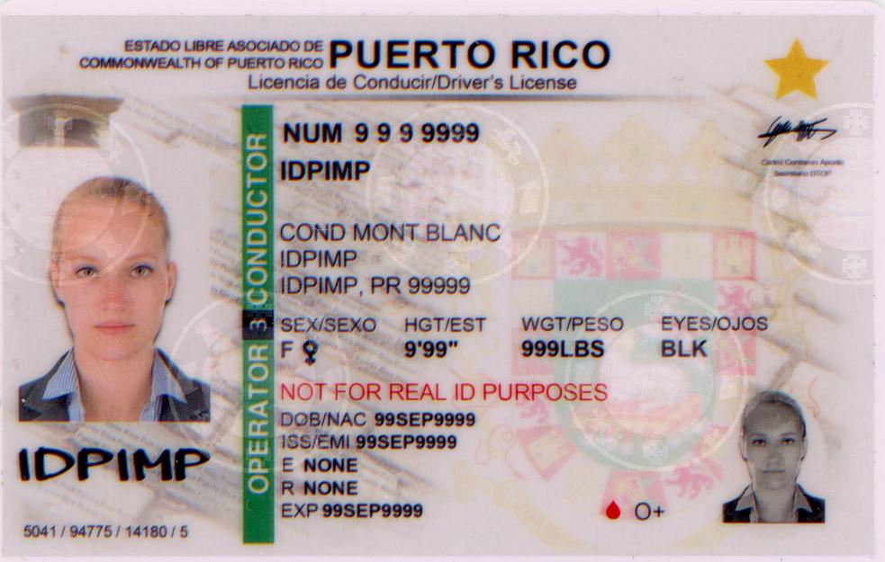 Puerto Rico fake id