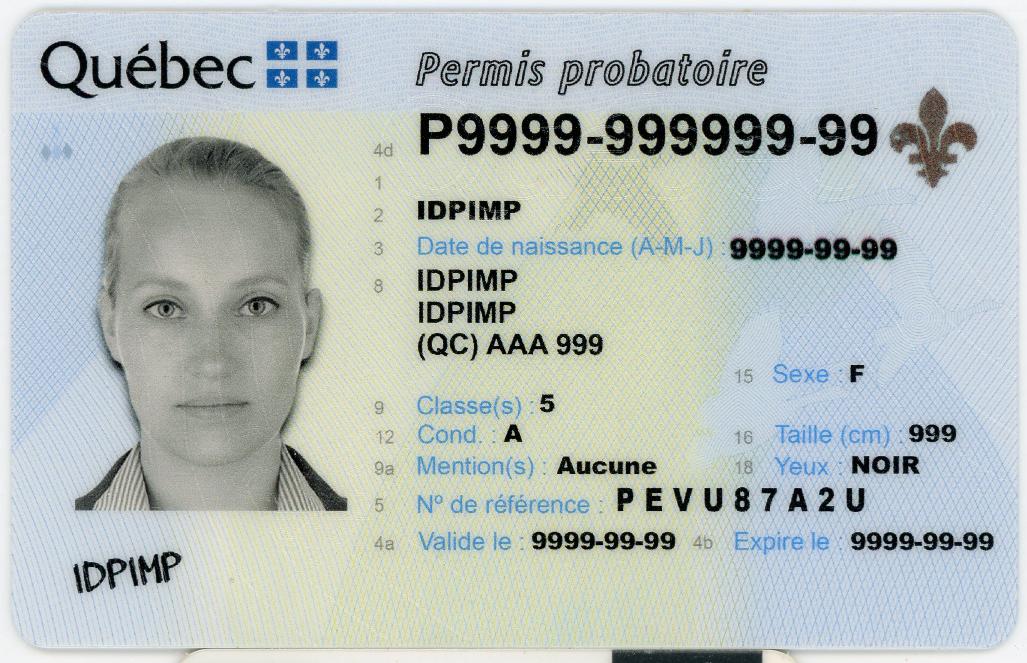 Quebec Canada fake id