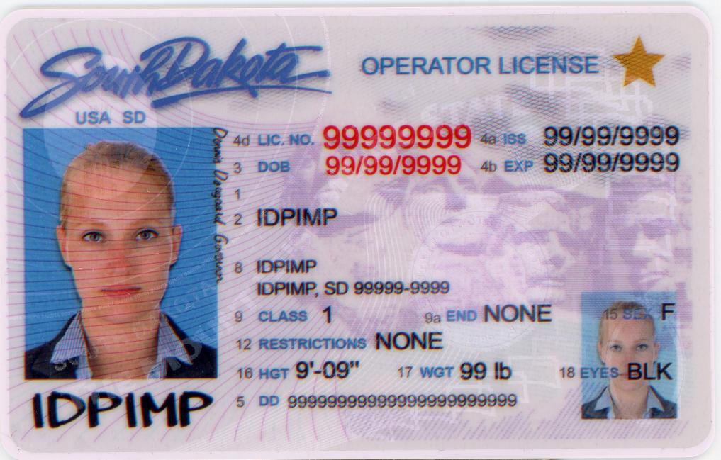 South Dakota fake id