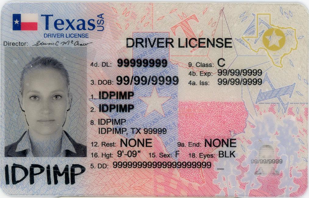 fake id for Texas thumb