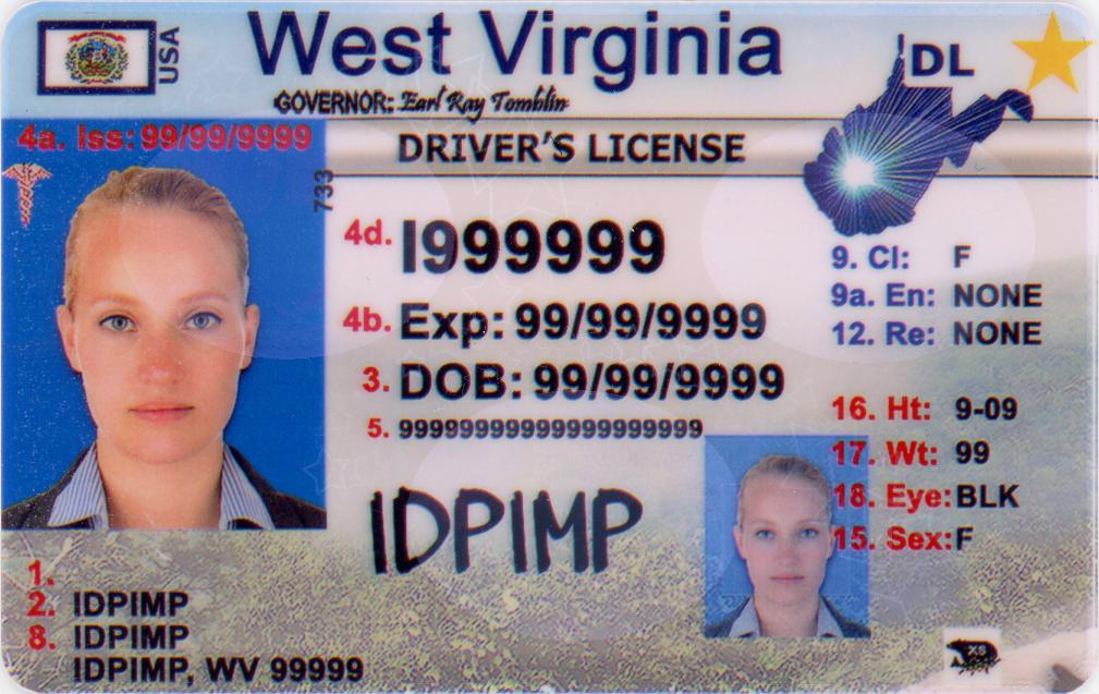 West Virginia fake id